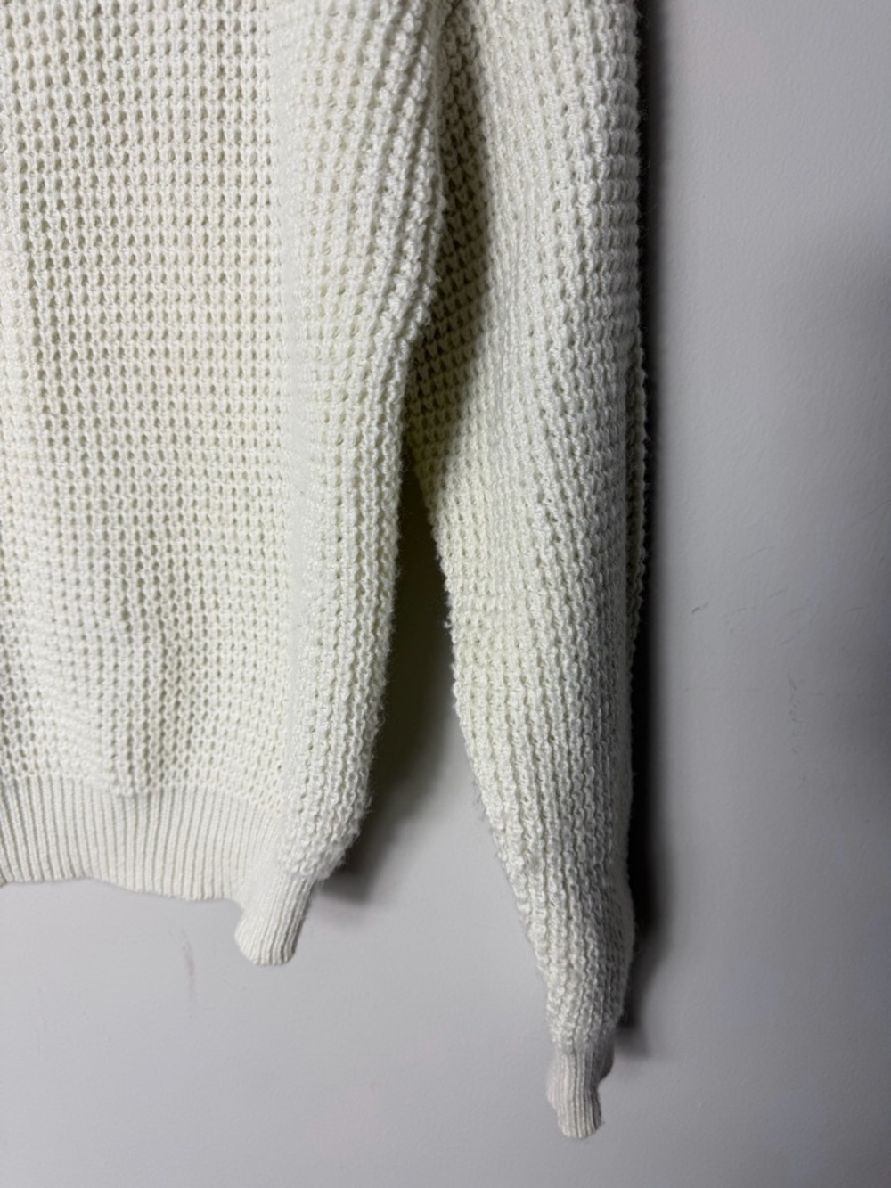 Long Wharf Women’s Rye Sea Well Fisherman Sweater Mock Neck Waffle XS *a - Picture 5 of 11